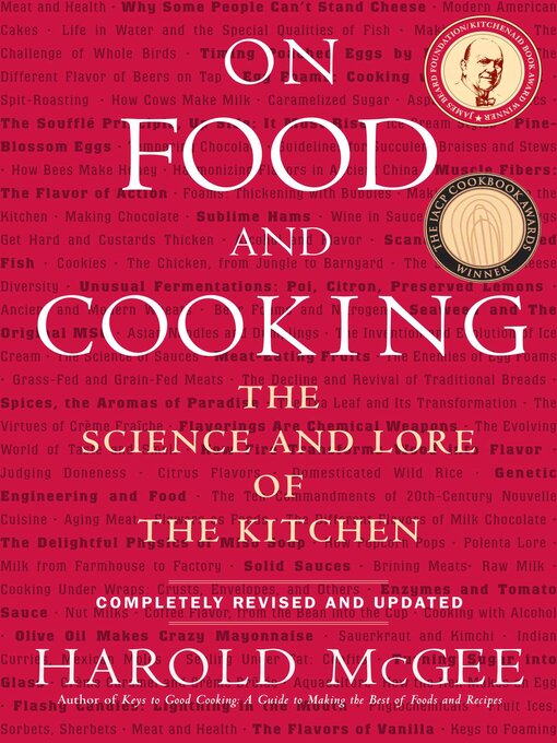 Title details for On Food and Cooking by Harold McGee - Wait list